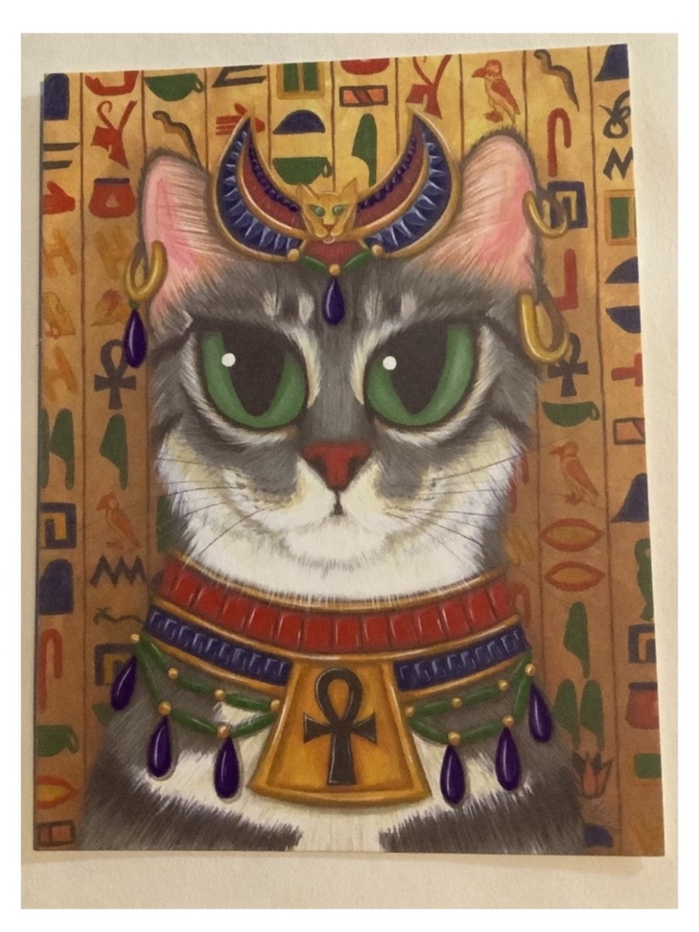 Bast Goddess Art Postcard
